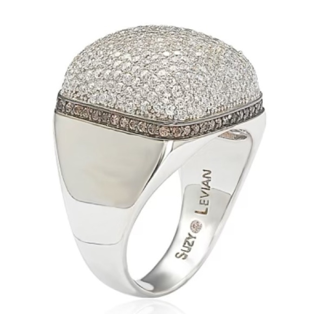 Suzy Levian Micro Pave Dome Ring